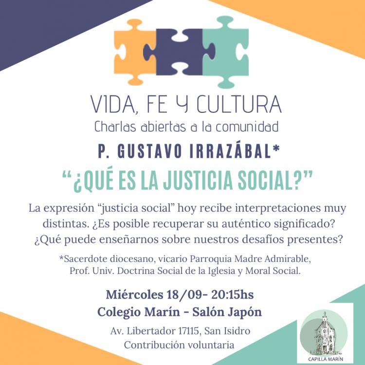 Conferencia: "¿Qué es la justicia social?"