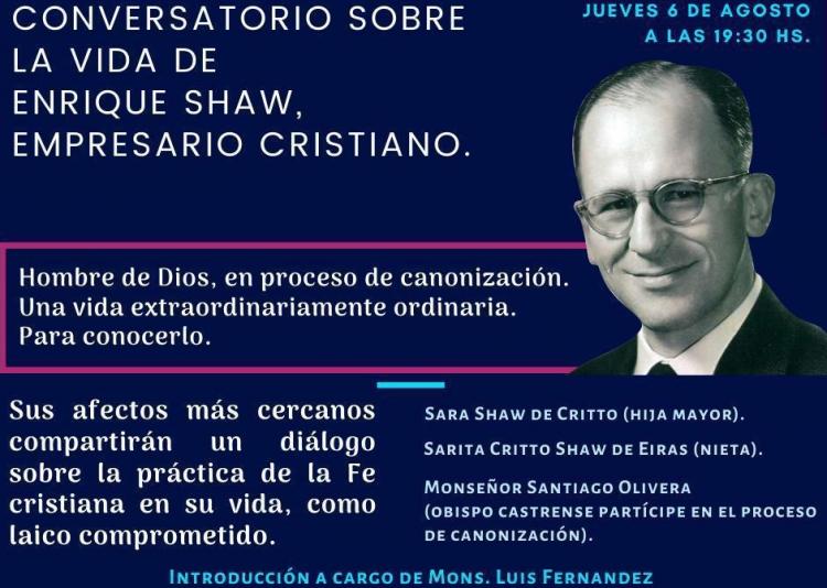 Conversatorio sobre la vida de Enrique Shaw, empresario cristiano