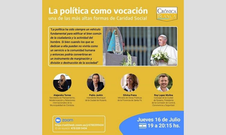 Crónica Blanca: Encuentro virtual sobre "La Política como vocación"