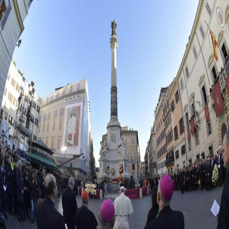 El día de la Inmaculada Concepción el Papa homenajeará a la Virgen en Roma