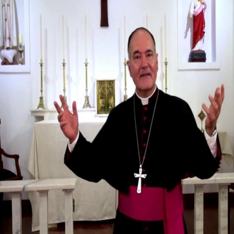 El obispo de San Luis agradeció a los comunicadores, "narradores de historias"