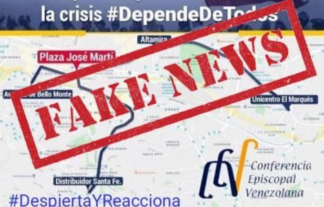 Fake news: El episcopado venezolano no convocó a la marcha del 16 de noviembre