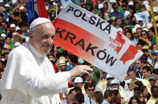 Francisco a los jóvenes polacos: Juan Pablo II fue un regalo de Dios para la Iglesia