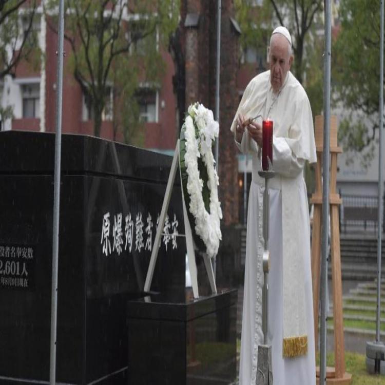 Francisco en Nagasaki: "Nadie puede ser indiferente ante el dolor"