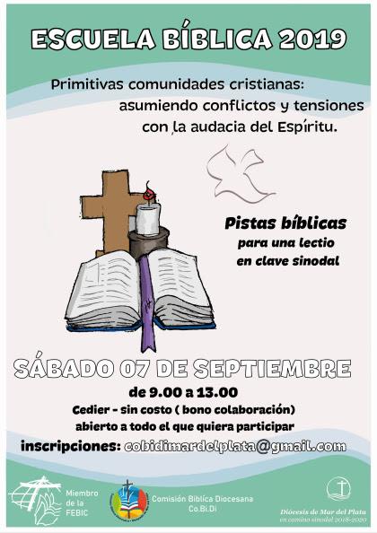 Invitan a participar de la Escuela Bíblica en Mar del Plata