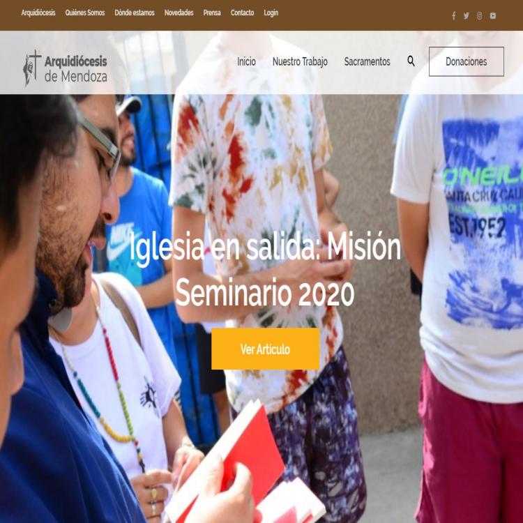 La arquidiócesis de Mendoza renovó su sitio web