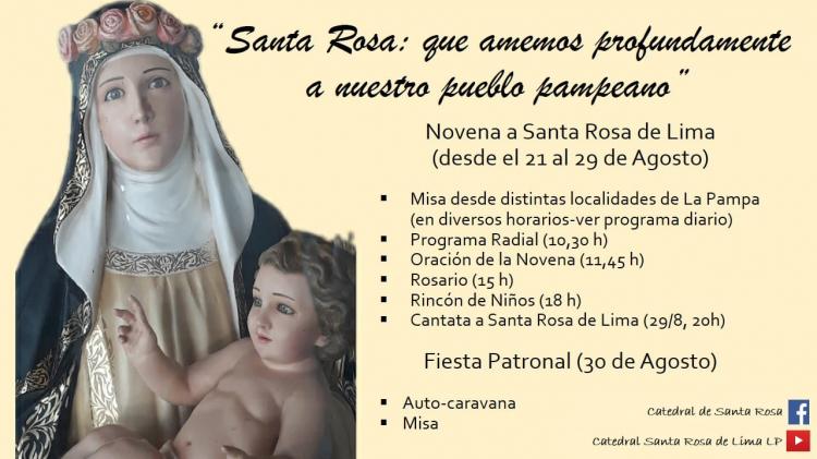 La comunidad de Santa Rosa prepara sus fiestas patronales