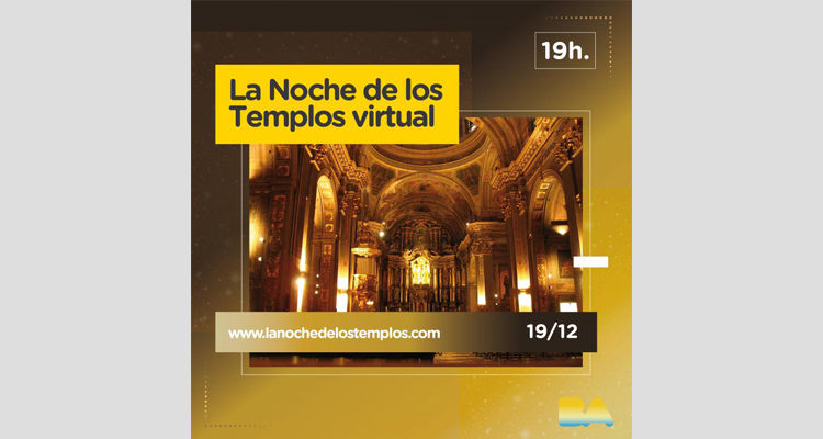 La Noche de los Templos en versión virtual
