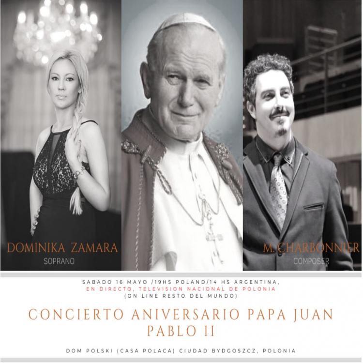 La obra de un compositor argentino en el concierto homenaje a san Juan Pablo II en Polonia