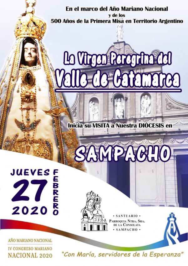 La Virgen del Valle llega a Río Cuarto y encabezará la Misión Diocesana