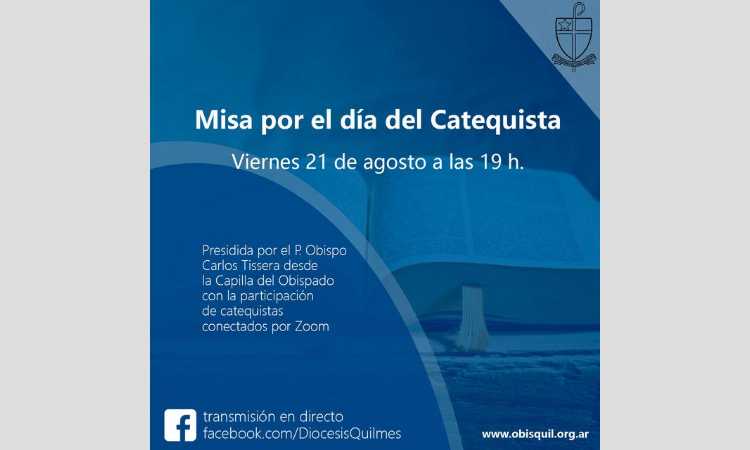 Los catequistas de Quilmes se unirán por Zoom para celebrar su día