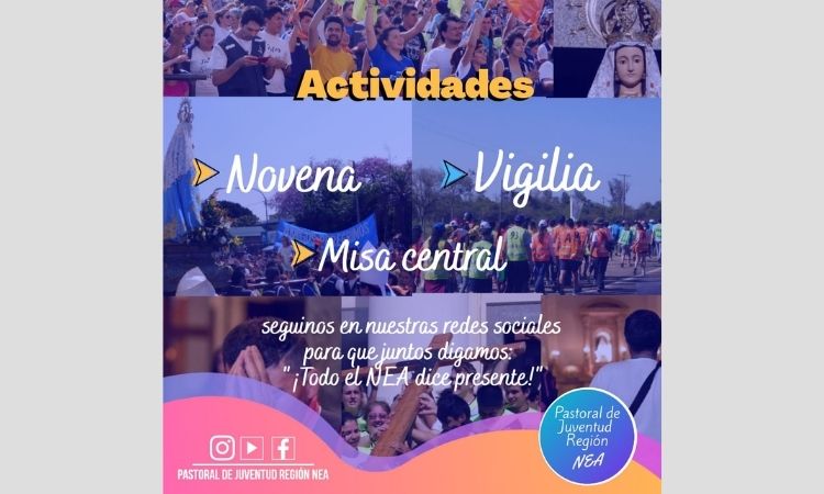Los jóvenes del NEA peregrinarán virtualmente a Itatí