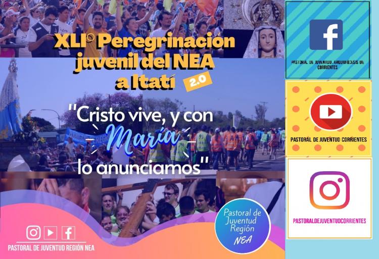 Los jóvenes del NEA peregrinarán virtualmente a Itatí