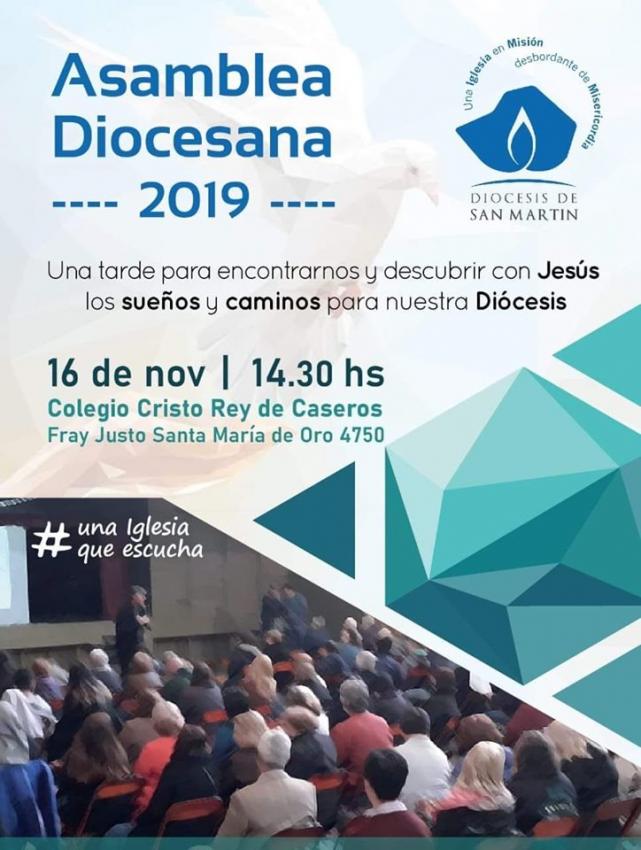 Los obispos de San Martín convocan a la Asamblea Diocesana 2019