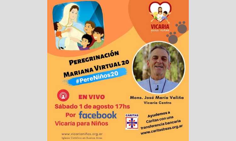 Mañana comienza la Peregrinación Mariana Infantil de la Vicaría de Niños