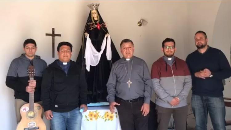 Mons. Araya saludó al pueblo de Villa Dolores en el día de su Virgen patrona
