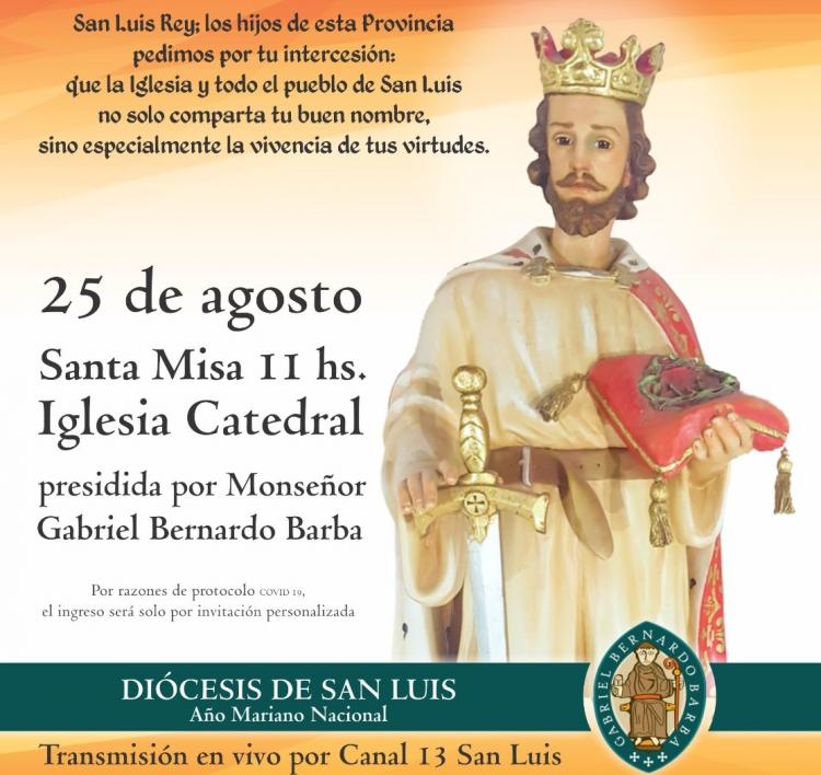 Mons. Barba preside las fiestas patronales en honor de San Luis Rey