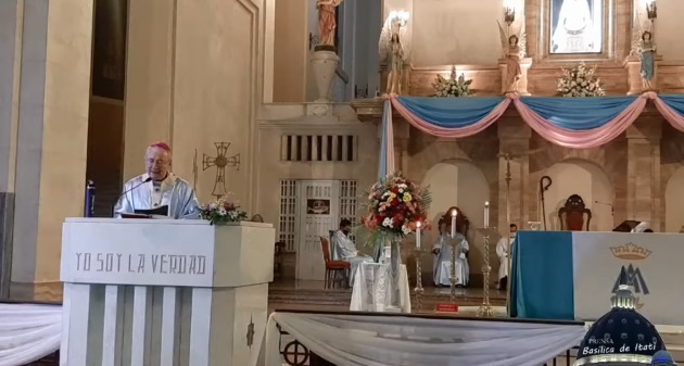 Mons. Stanovnik pidió "consuelo, paz y fortaleza" a la Virgen de Itatí