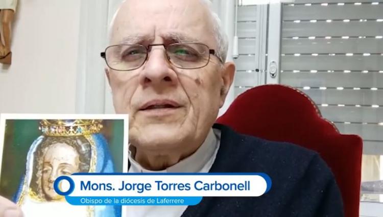 Mons. Torres Carbonell animó a los peregrinos a Luján a armar un altar en cada casa