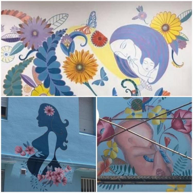 "Pañuelazo" para pedir se destapen murales censurados en un hospital "Pañuelazo" para pedir se destapen murales censurados en un hospital