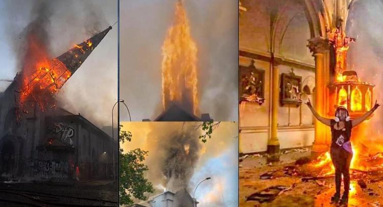 Repudio argentino por la quema de lugares de culto en Chile