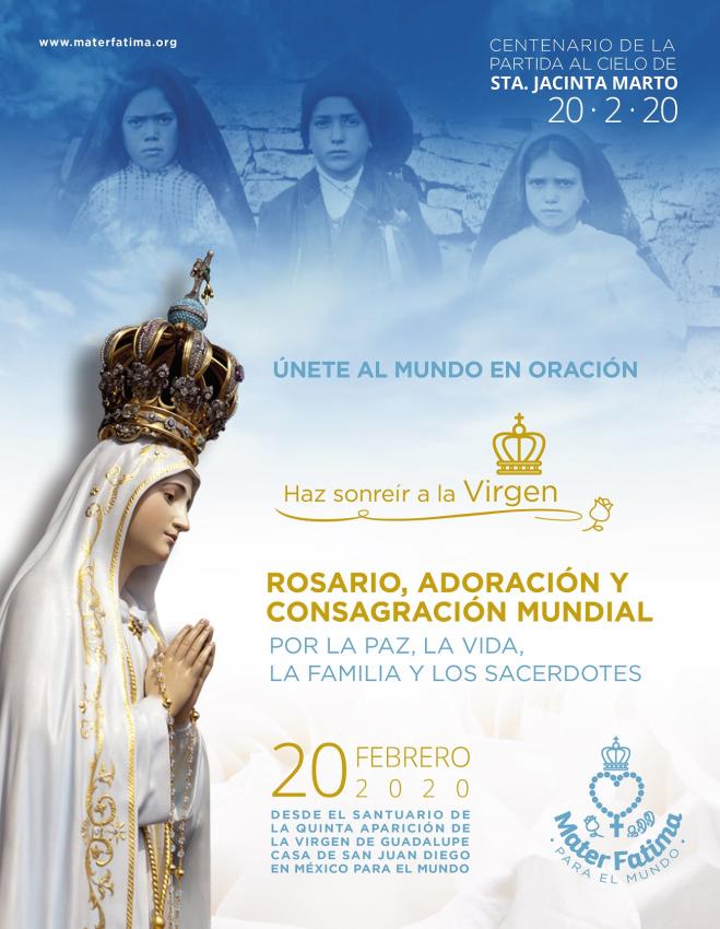 Se rezará el rosario mundial Mater Fátima