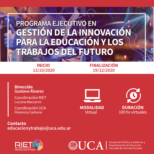 UCA: Inscriben en el Programa en Gestión de la Innovación para la Educación