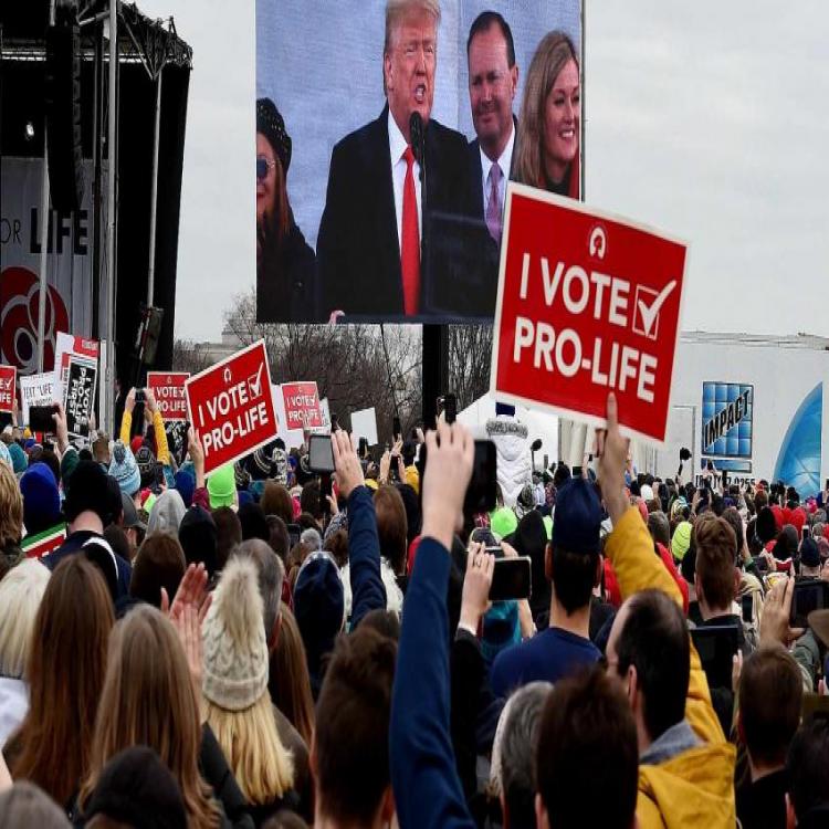 Una multitud de personas dijo sí a la vida en la marcha en Washington