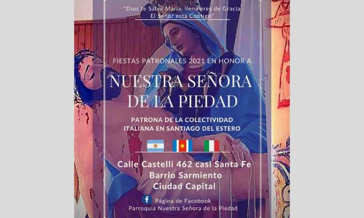 Celebran a Nuestra Señora de la Piedad en Santiago del Estero