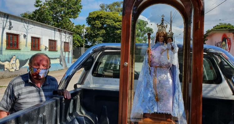 Cinco imágenes de la Virgen de Río Blanco peregrinan por Jujuy