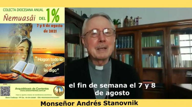 Corrientes realiza la Colecta Anual Diocesana Ñemuasâi del 1%