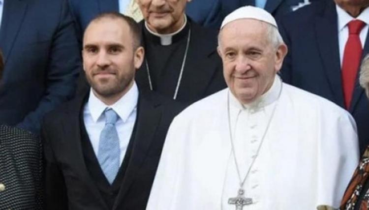 El papa Francisco recibió al ministro Martín Guzmán en el Vaticano