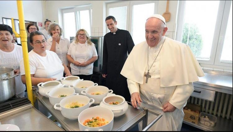 El Papa visitó a los jesuitas de Presov