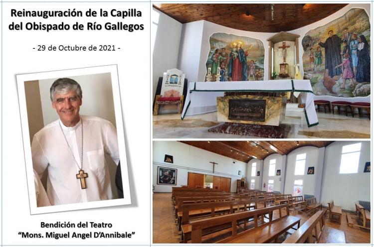 El teatro del obispado de Río Gallegos llevará el nombre de Mons. D'Annibale