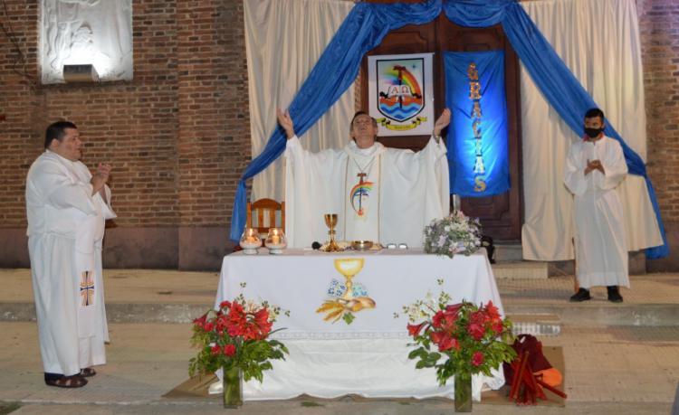 En su visita a Sauce, Mons. Canecín instó a "reactivar la sinodalidad"