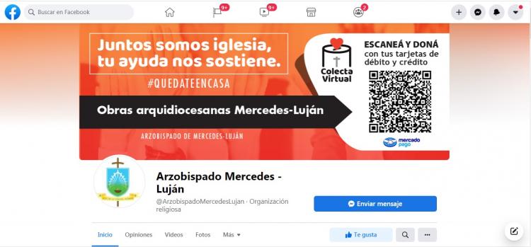 La arquidiócesis de Mercedes-Luján tiene una nueva página de Facebook