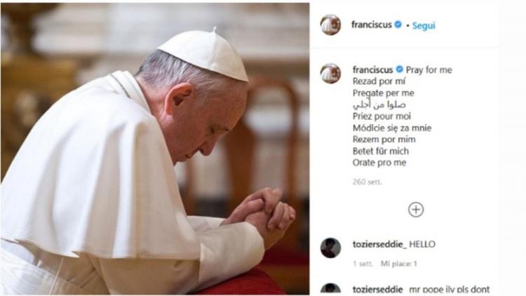 La cuenta de Instagram del papa Francisco cumple cinco años: "Deseo caminar con ustedes"