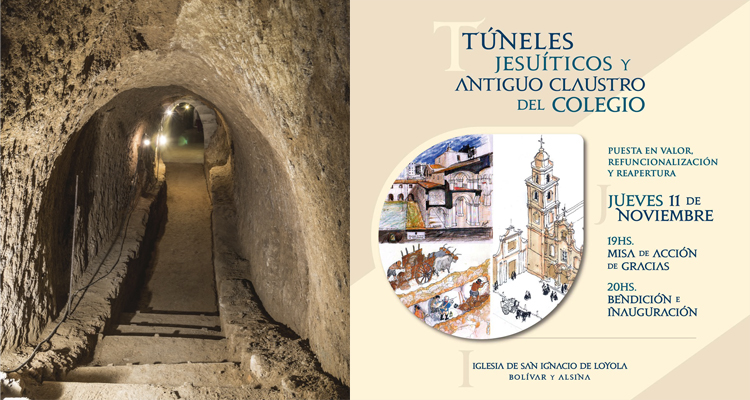Abren al público un tunel jesuítico del siglo XVIII