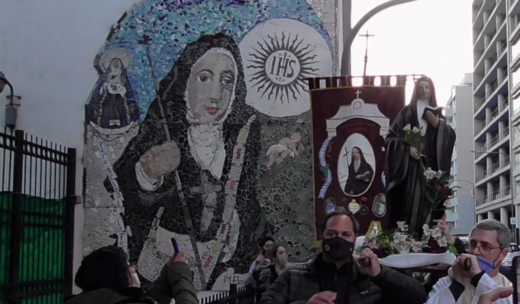 La parroquia Inmaculada Concepción recibió una imagen de Mama Antula