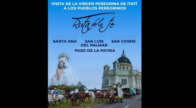 La Peregrinación de los Tres Pueblos a Itatí se desarrolla de manera virtual