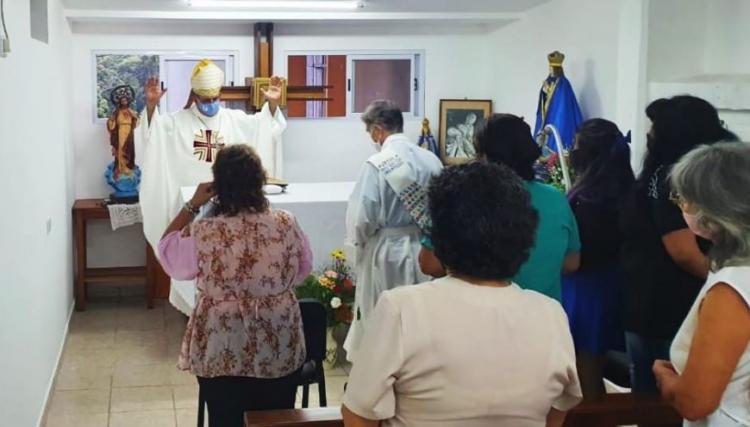 La Virgen acompaña a enfermos y trabajadores del hospital de Eldorado