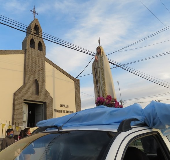La Virgen de Fátima recorrió las calles de Coronel Pringles