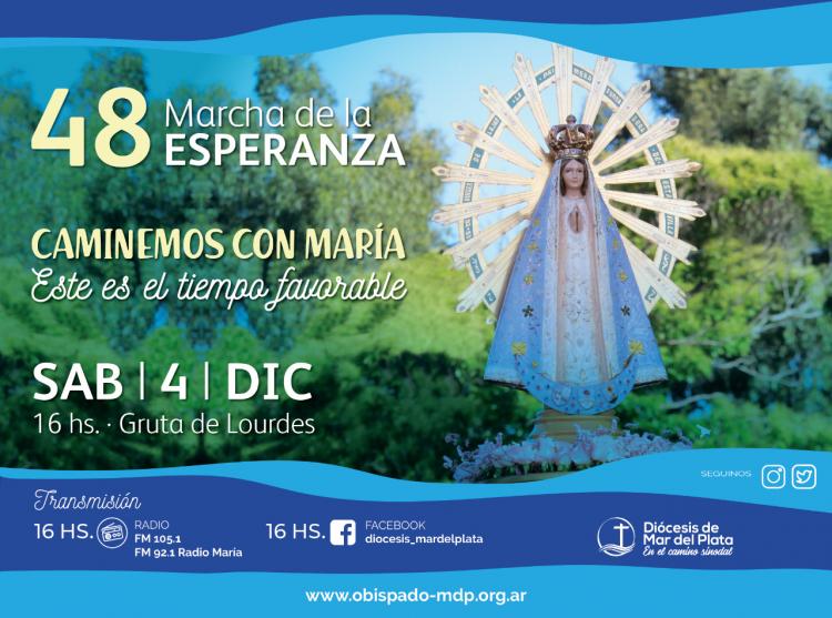 Mar del Plata prepara la 48ª Marcha de la Esperanza