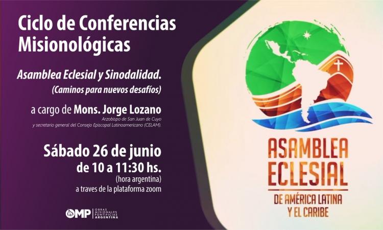 Mons. Lozano participará del Ciclo de Conferencias Misionológicas