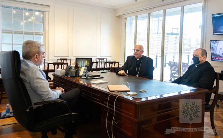 Mons. Olivera se reunió con el ministro de Seguridad
