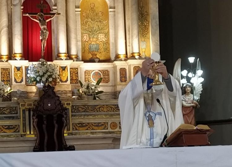 Mons. Urbanc celebró a la Santísima Trinidad y sus 39 años de sacerdocio