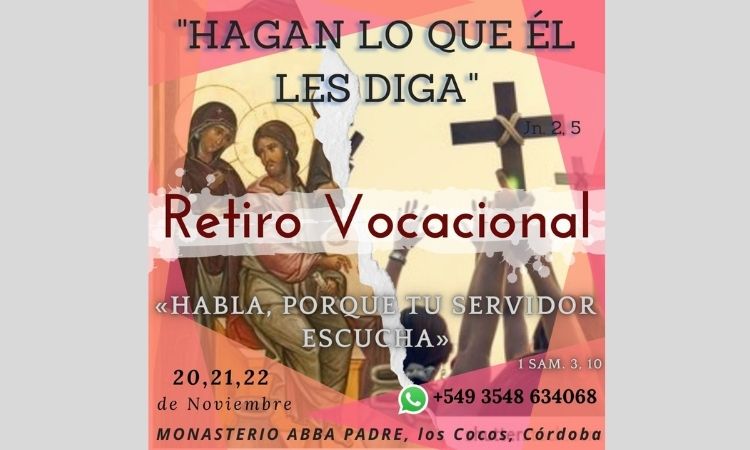 Retiro vocacional para jóvenes en el monasterio Abba Padre de Córdoba