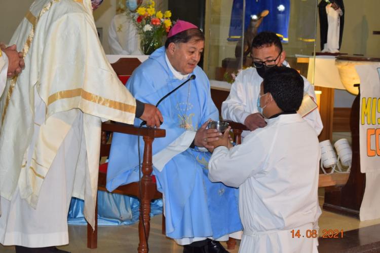 Seminarista de Cruz del Eje recibió el ministerio del acolitado