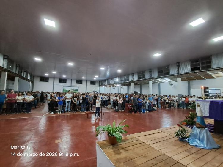 Oberá: misa y caminata cuaresmal reunieron a fieles de todas las parroquias