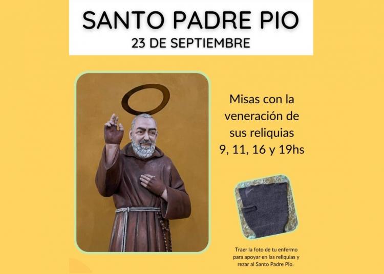 Celebran a San Pío de Pietrelcina en Buenos Aires